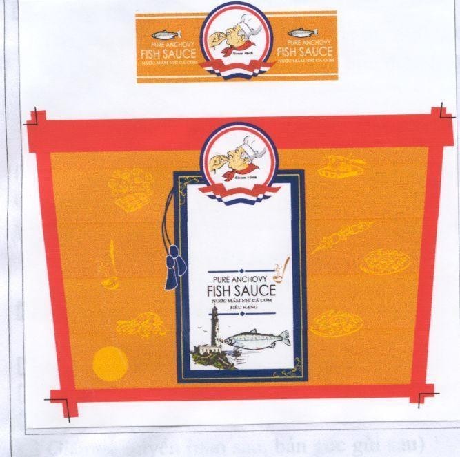 Mẫu nhãn hiệu PURE ANCHOVY FISH SAUCE