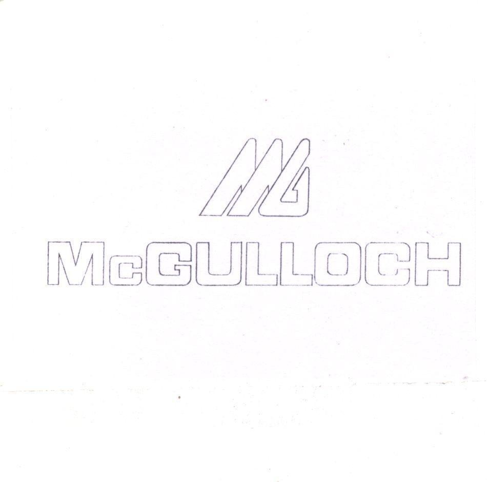 Mẫu nhãn hiệu McGULLOCH
