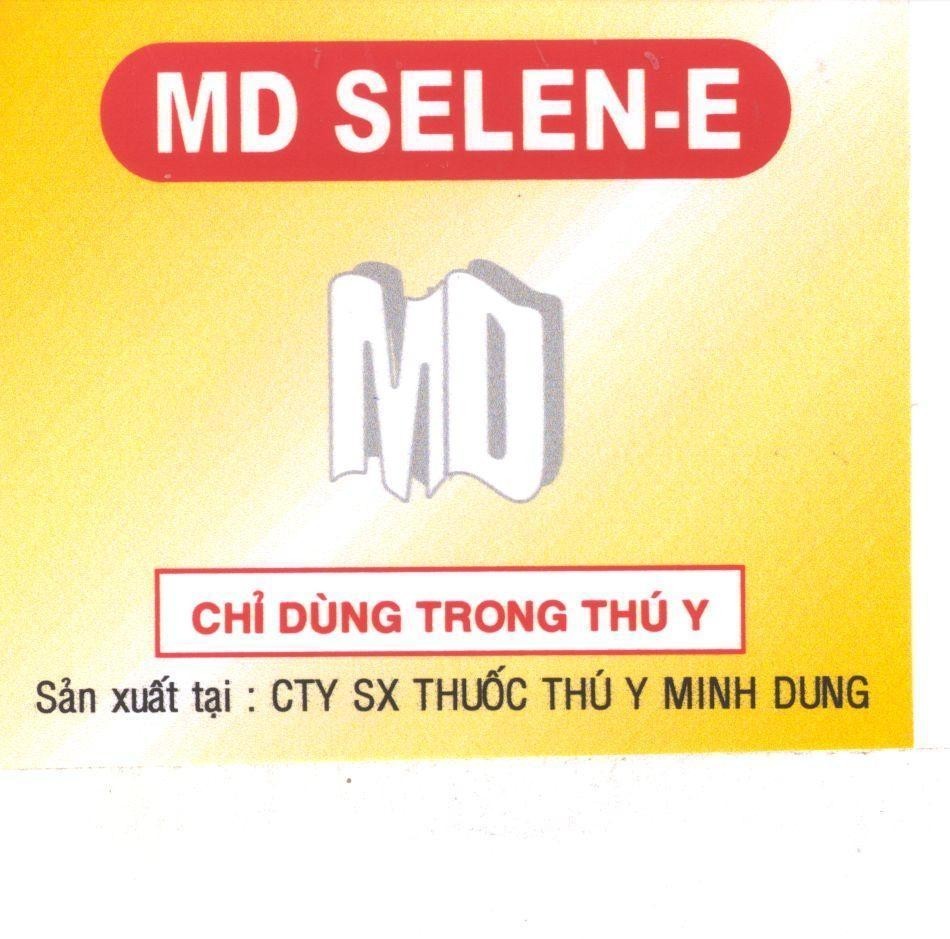 Mẫu nhãn hiệu MD SELEN-E MINH DUNG