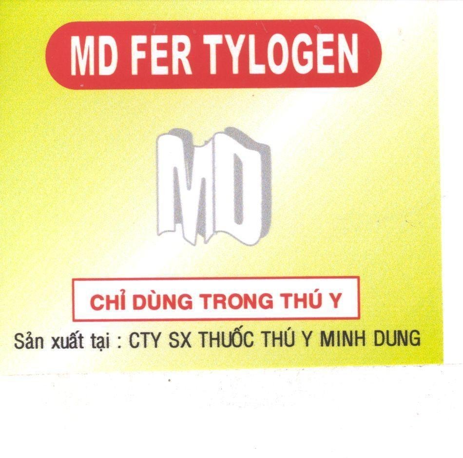 Mẫu nhãn hiệu MINH DUNG MD PER TYLOGEN MD