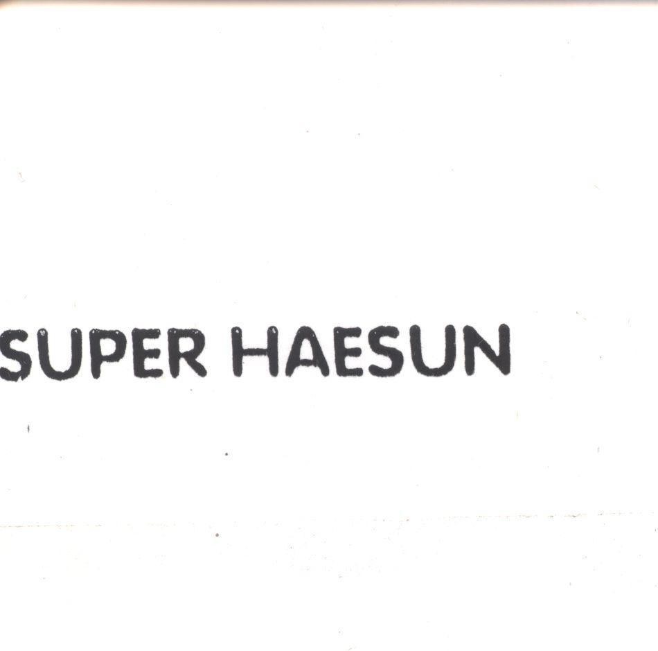 Mẫu nhãn hiệu SUPER HAESUN