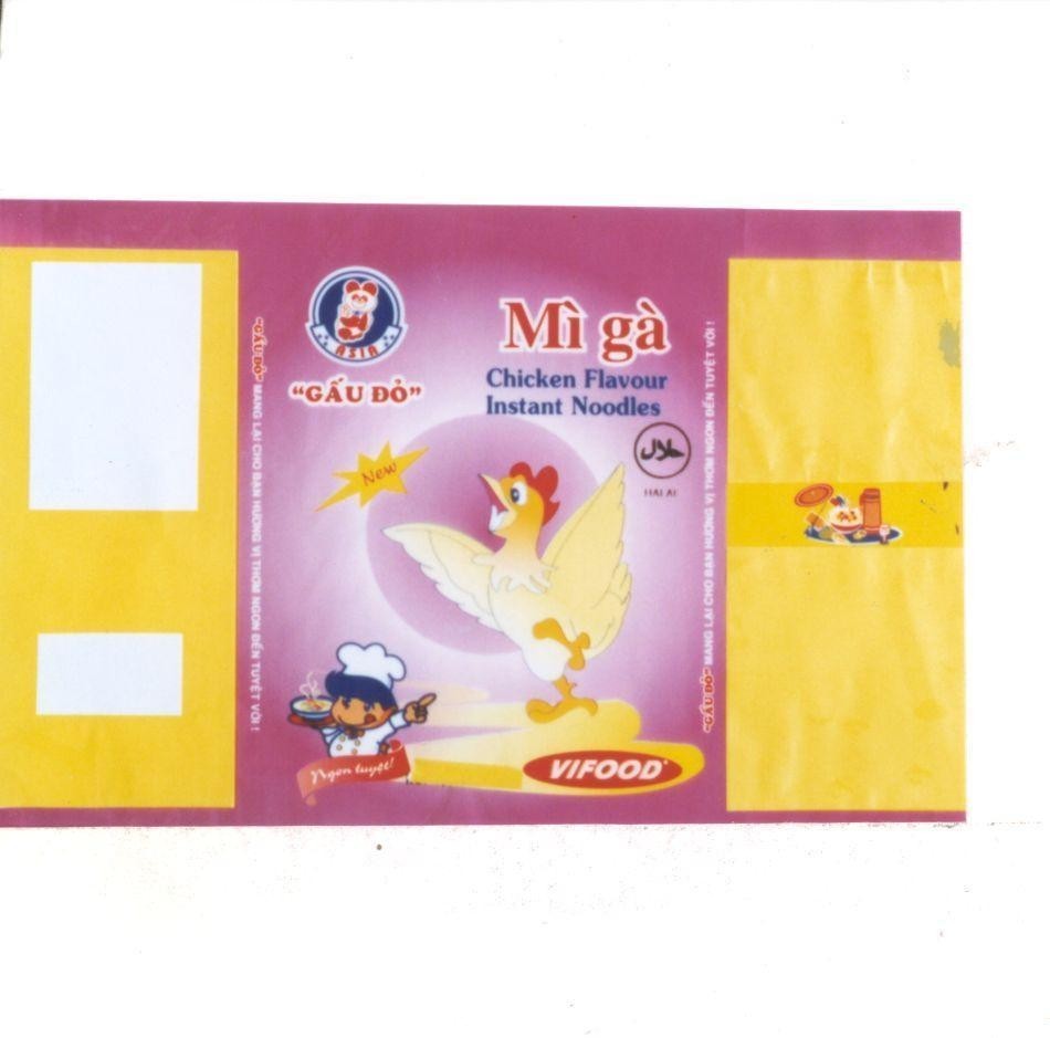 Mẫu nhãn hiệu ASIA HALAL VIFOOD GấU Đỏ