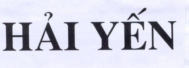 Mẫu nhãn hiệu Hải Yến