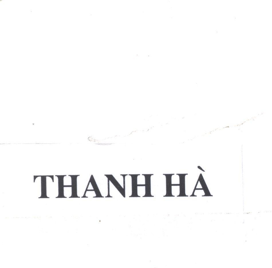 Mẫu nhãn hiệu THANH Hà
