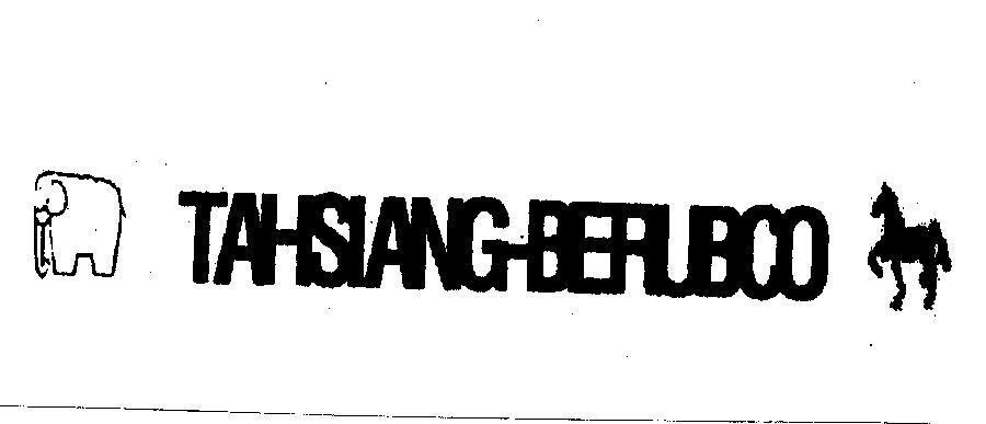 Mẫu nhãn hiệu TAHSIANG - BERUBCO