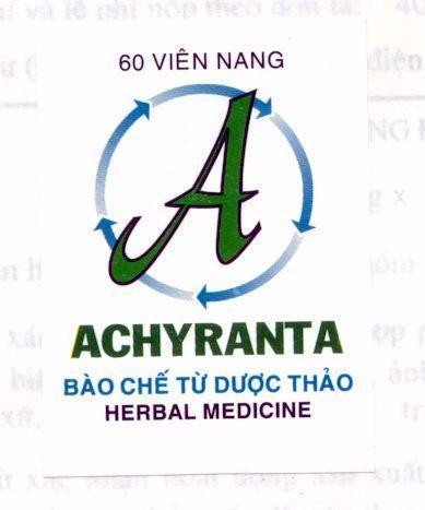 Mẫu nhãn hiệu ACHYRANTA HERBAL MEDICINE A