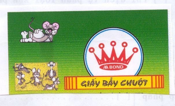 Mẫu nhãn hiệu Giấy bẫy chuột AA BOND