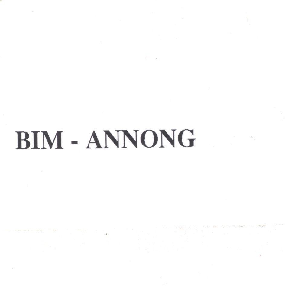 Mẫu nhãn hiệu BIM - ANNONG