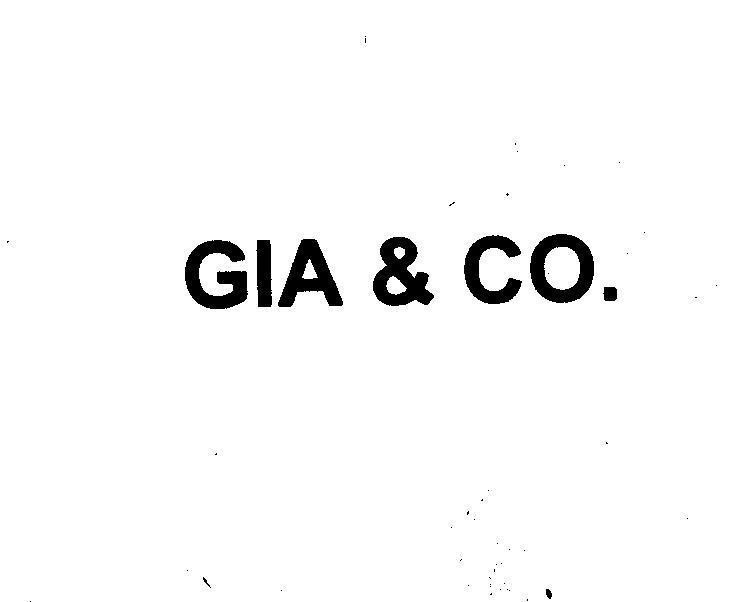 Mẫu nhãn hiệu GIA & CO.