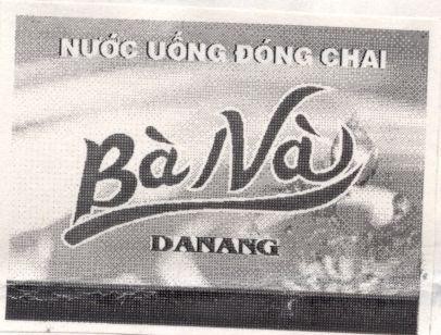 Mẫu nhãn hiệu Nước uống đóng chai Bà Nà DANANG