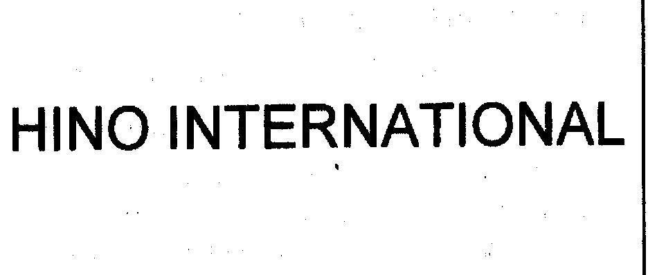 Mẫu nhãn hiệu HINO INTERNATIONAL