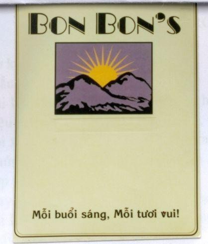 Mẫu nhãn hiệu BON BON'S