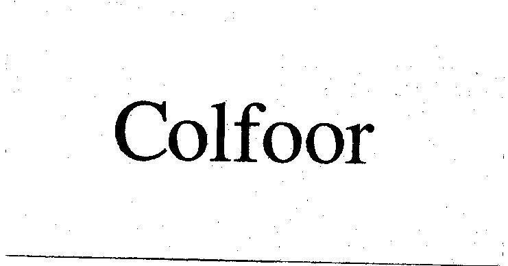 Mẫu nhãn hiệu COLFOOR