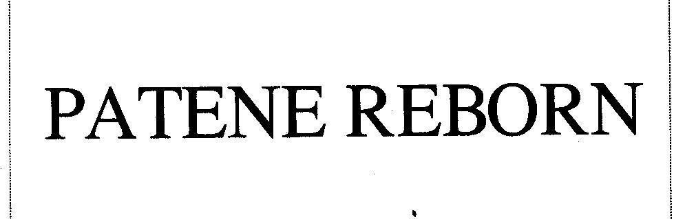Mẫu nhãn hiệu PATENE REBORN