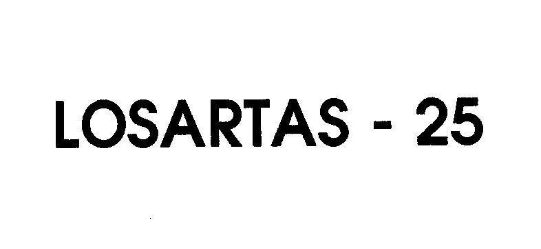 Mẫu nhãn hiệu LOSARTAS - 25