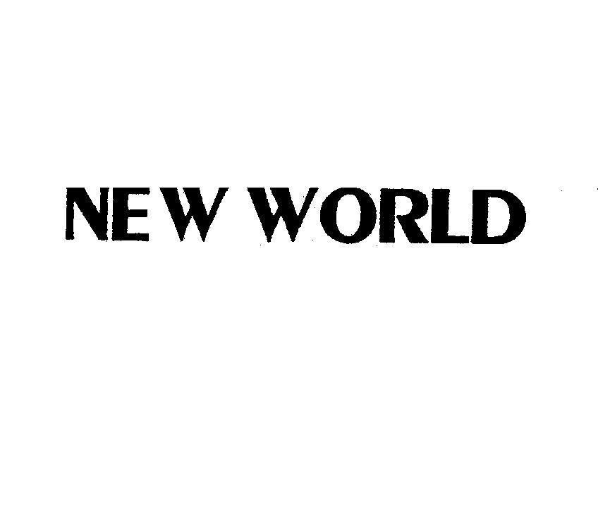 Mẫu nhãn hiệu NEW WORLD