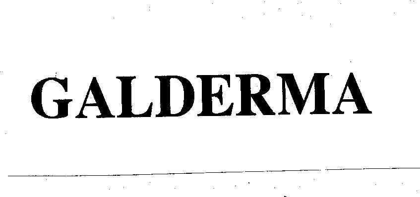 Mẫu nhãn hiệu GALDERMA