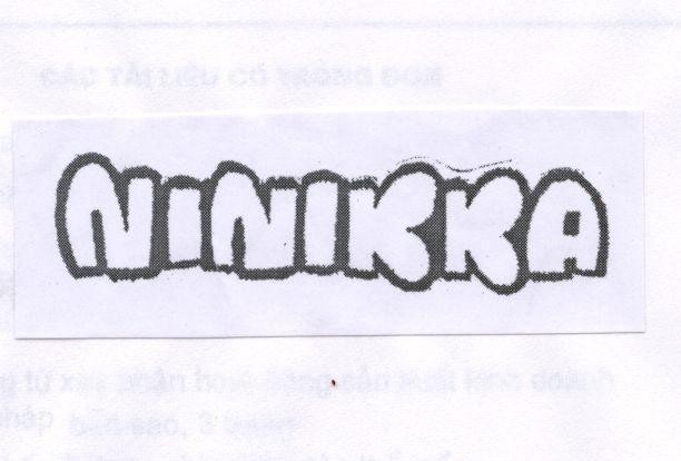 Mẫu nhãn hiệu NINIKKA