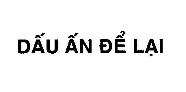 Mẫu nhãn hiệu Dấu ấn để lại