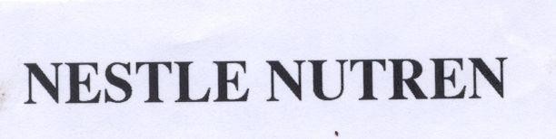 Mẫu nhãn hiệu NESTLE NUTREN