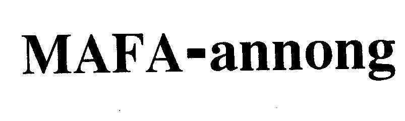 Mẫu nhãn hiệu MAFA-annong