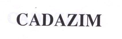 Mẫu nhãn hiệu CADAZIM