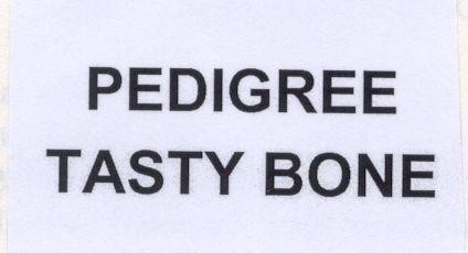 Mẫu nhãn hiệu PEDIGREE TASTY BONE