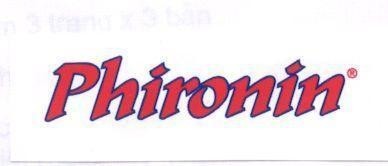 Mẫu nhãn hiệu PHIRONIN