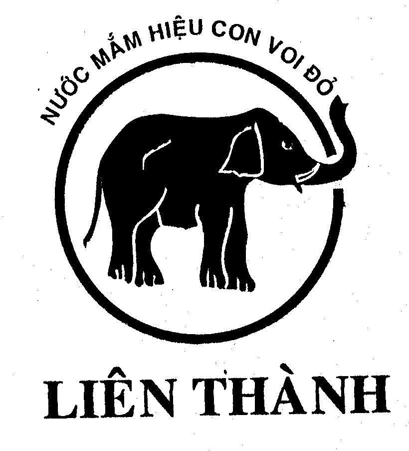 Mẫu nhãn hiệu Nước mắm hiệu con voi đỏ Liên Thành