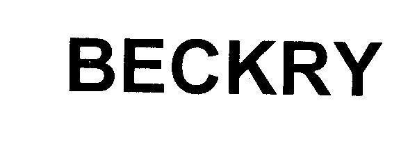 Mẫu nhãn hiệu BECKRY