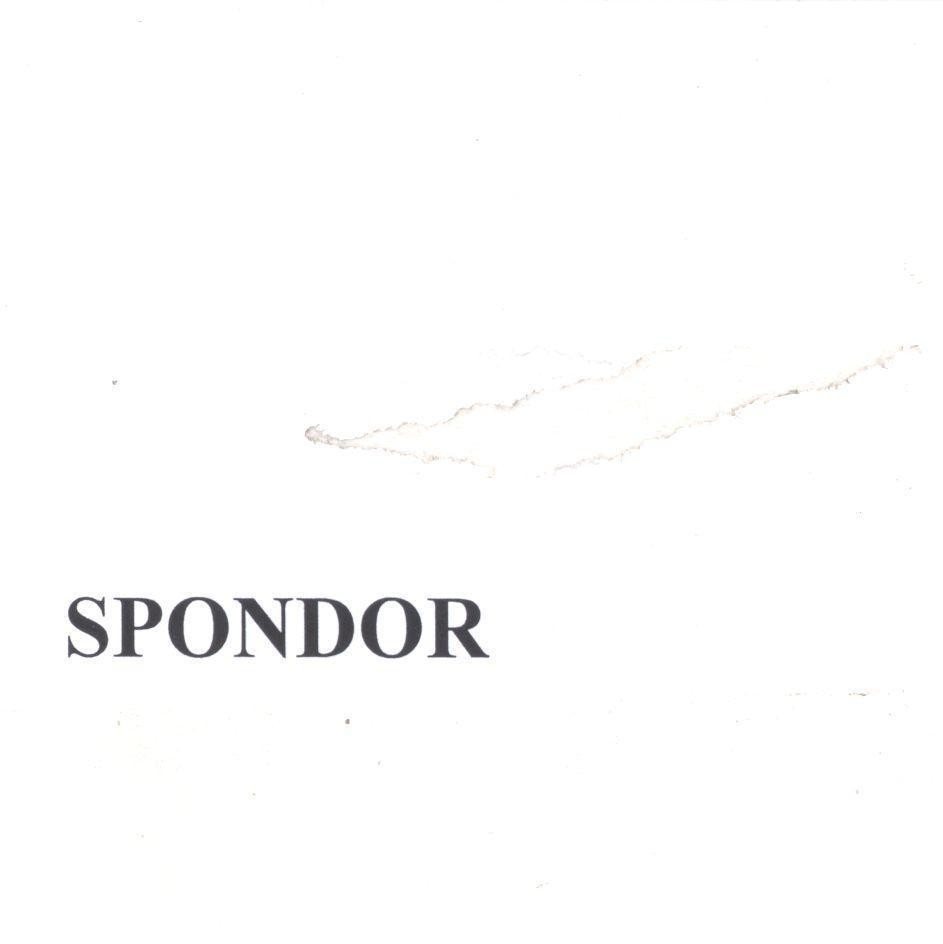 Mẫu nhãn hiệu SPONDOR