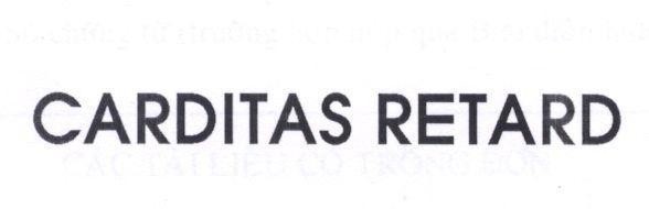 Mẫu nhãn hiệu CARDITAS RETARD