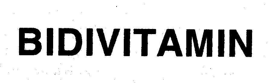 Mẫu nhãn hiệu BIDIVITAMIN