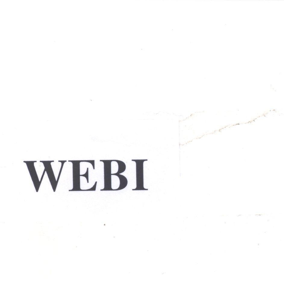 Mẫu nhãn hiệu WEBI