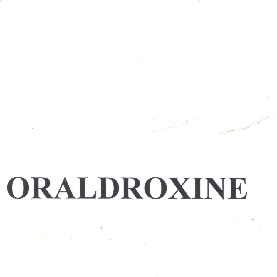 Mẫu nhãn hiệu ORALDROXINE .