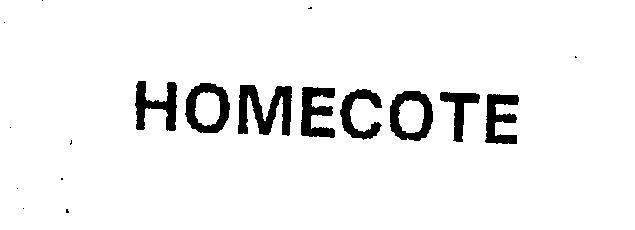 Mẫu nhãn hiệu HOMECOTE