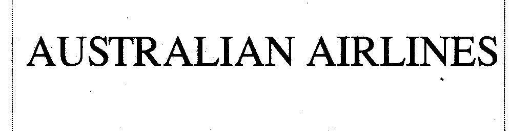 Mẫu nhãn hiệu AUSTRALIAN AIRLINES
