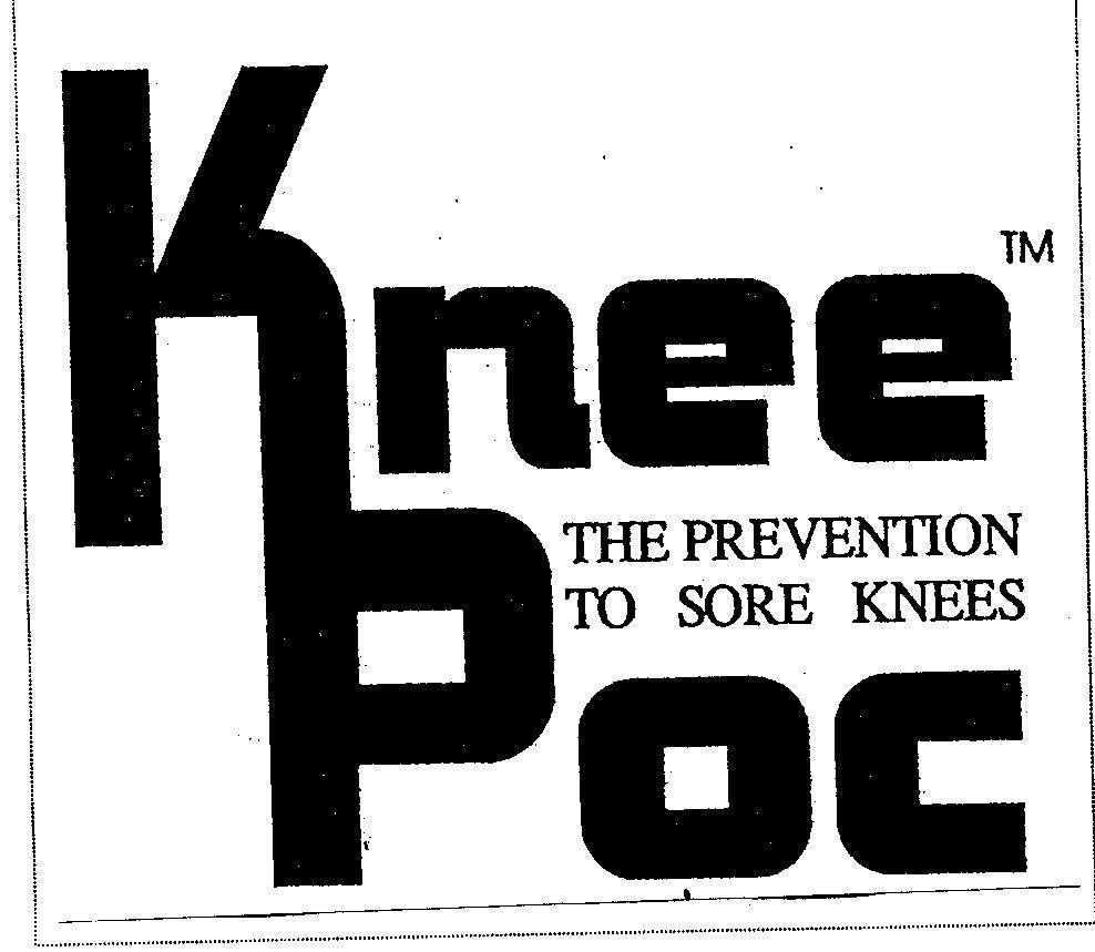 Mẫu nhãn hiệu KNEE POC THE PREVENTION TO SORE KNEES