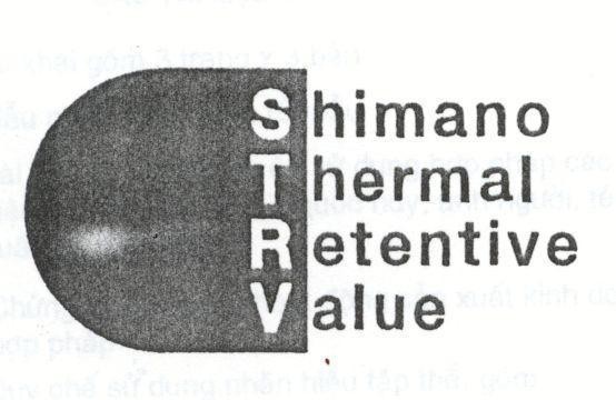 Mẫu nhãn hiệu SHIMANO THERMAL RETENTIVE VALUE