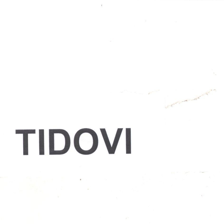 Mẫu nhãn hiệu TIDOVI