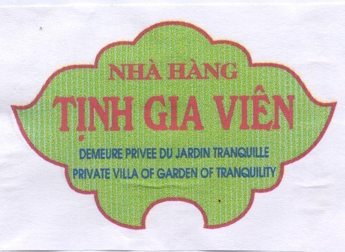 Mẫu nhãn hiệu Nhà hàng Tịnh Gia Viên