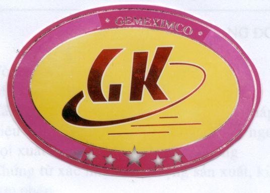 Mẫu nhãn hiệu GK EMEXIMCO