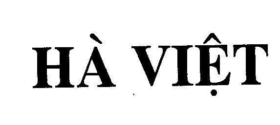 Mẫu nhãn hiệu Hà Việt