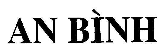 Mẫu nhãn hiệu AN BìNH
