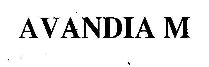 Mẫu nhãn hiệu AVANDIA M