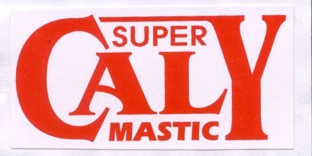 Mẫu nhãn hiệu CALY SUPER MASTIC