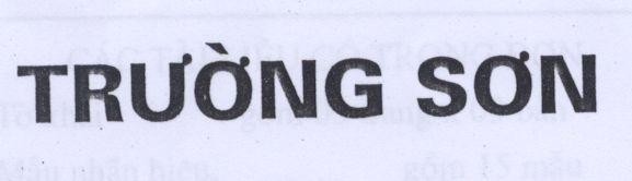 Mẫu nhãn hiệu Trường Sơn
