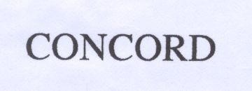 Mẫu nhãn hiệu CONCORD