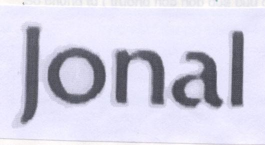 Mẫu nhãn hiệu JONAL