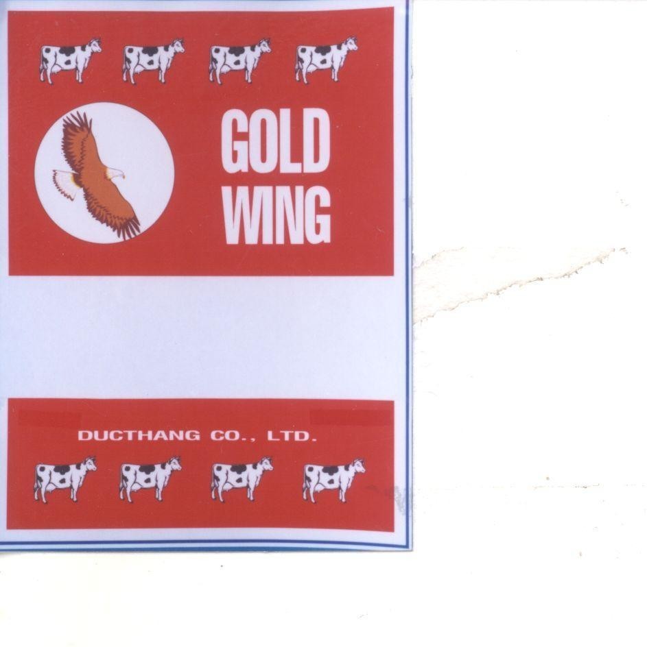 Mẫu nhãn hiệu GOLD WING DUCTHANG CO., LTD
